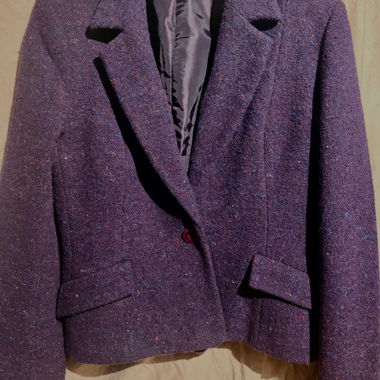 Blazer/giacca in lana Laura Ashley prugna violetto