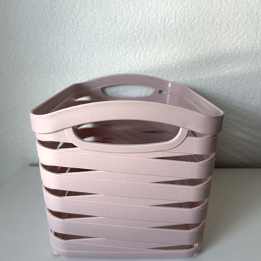 Panier de rangement rose
