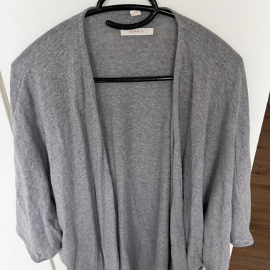 Cardigan in maglia Esprit grigio
