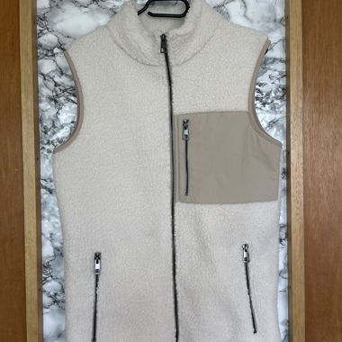 Beige Fleece Vest