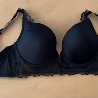 Black Lace Super Push Up Bra