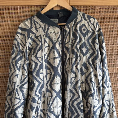 Vintage Seidenjacke mit Muster