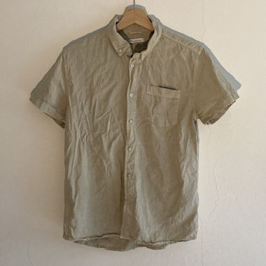 Kurzarm-Hemd, beige