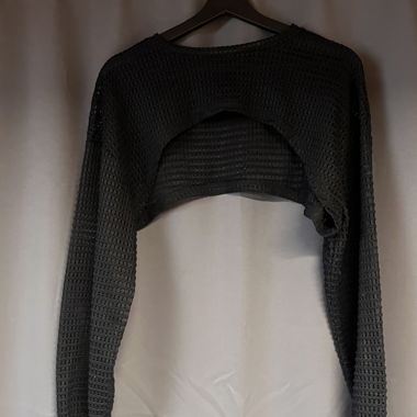 Maglione in rete nero