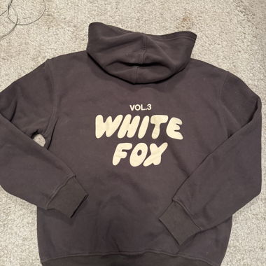 Sweat à Capuche White Fox Gris Foncé