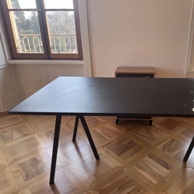 HAY Loop Stand Table – Black, 180 cm