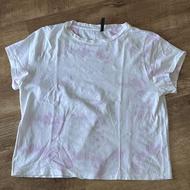 T-shirt Chicorée blanc rose