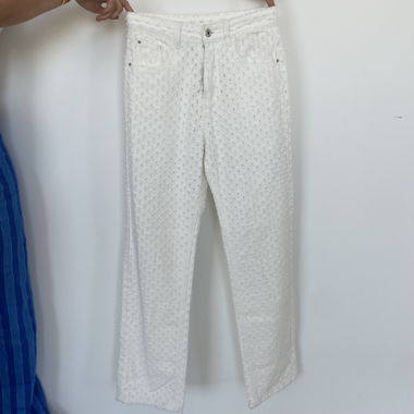 White Cotton Pants S