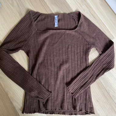 Maglia a maniche lunghe a coste XS