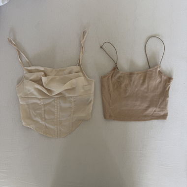 vintage Two crop tops set 