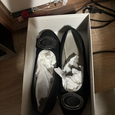 Schwarze Damen-Ballerinas