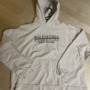 Balenciaga Hoodie Beige Retail Therapy