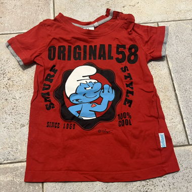 T-Shirt Smurf Taglia 98/104