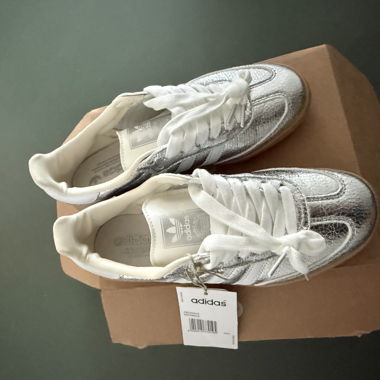 Adidas Silver Metallic Sneakers