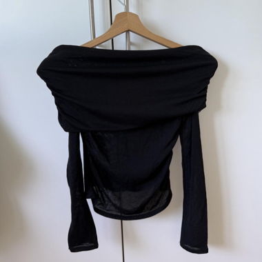 long-sleeved shirt, black