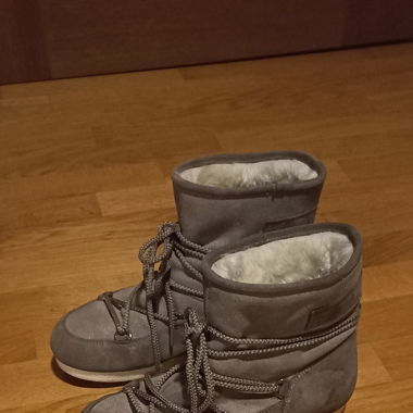 Moon Boot Schneeschuhe  Low Suede Light Grey 