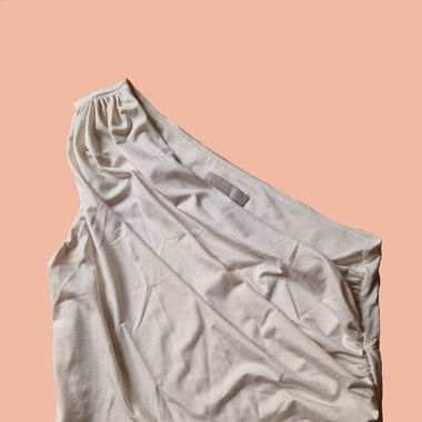 White One-Shoulder Top