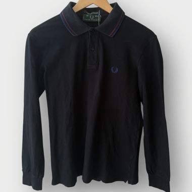 Fred Perry - Maglia a maniche lunghe nera (L)