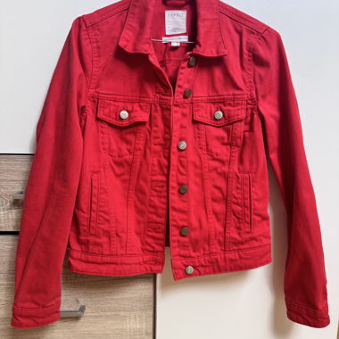 Esprit red denim jacket