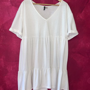 Robe blanche babydoll