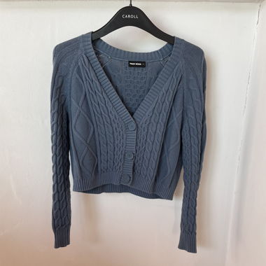 Cardigan bleu à boutons