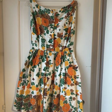 Robe floral vintage 70's