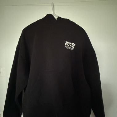 WRSTBHVR black hoodie