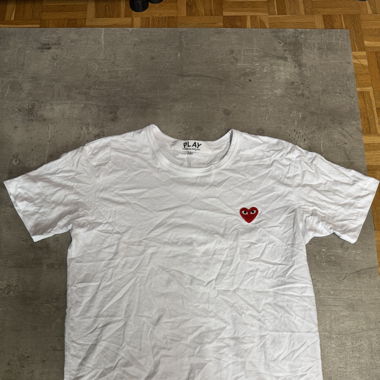 CDG Play T Shirt White