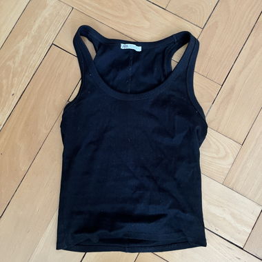 Zara schwarzes Top-Set