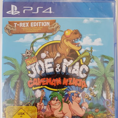 New Joe & Mac: Caveman Ninja – T-Rex Edition (PS4)