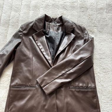 brown blazer-jacket