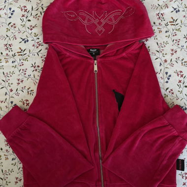 Sanrio Cropped Hoodie Red