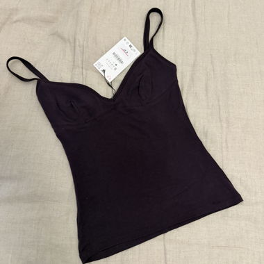 Top bretelles violet