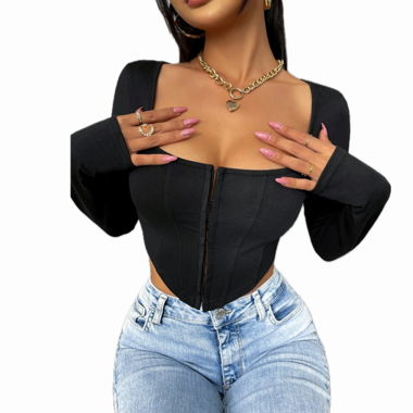 Black Crop Top 