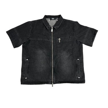 Trapstar DECONSTRUCT RIVET SHIRT - BLACK