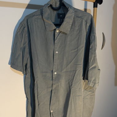 Camicia grigia/blu H&M