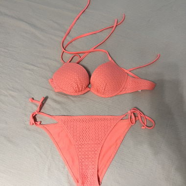Ensemble de bikini corail