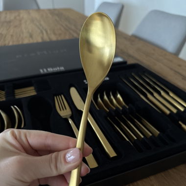 Sola Besteckset 24-teilig gold glanz matt