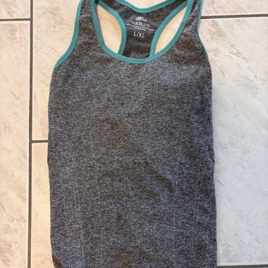 Sport Tank Top grey/turquoise