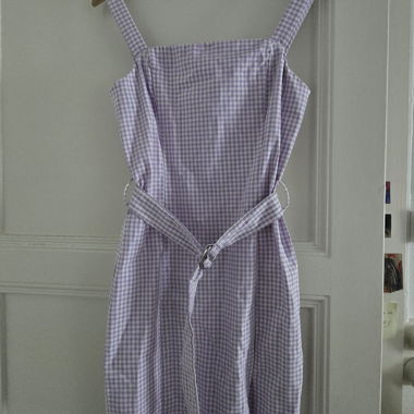 Lilac Gingham Dress
