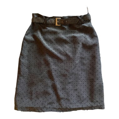 Jupe crayon grise avec ceinture office siren
