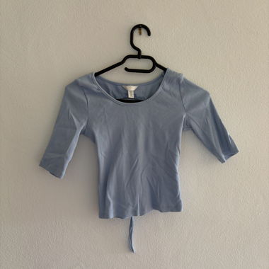 Blaues Top mit 3/4-Ärmeln von H&M