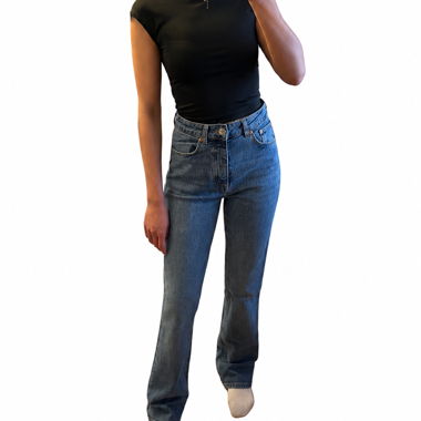 Zara High-Waist Jeans - Size 36