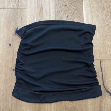Top bandeau nero