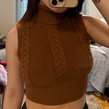 Strickpullunder mit Rollkragen