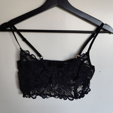 Schwarzes Spitzen-Bralette