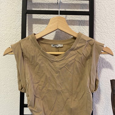 Crop top beige 