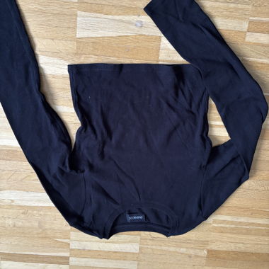 evan&odd schwarzes Langarmshirt
