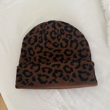Braune Leopardenmütze