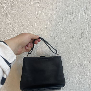 Schwarze Handtasche Granny Core